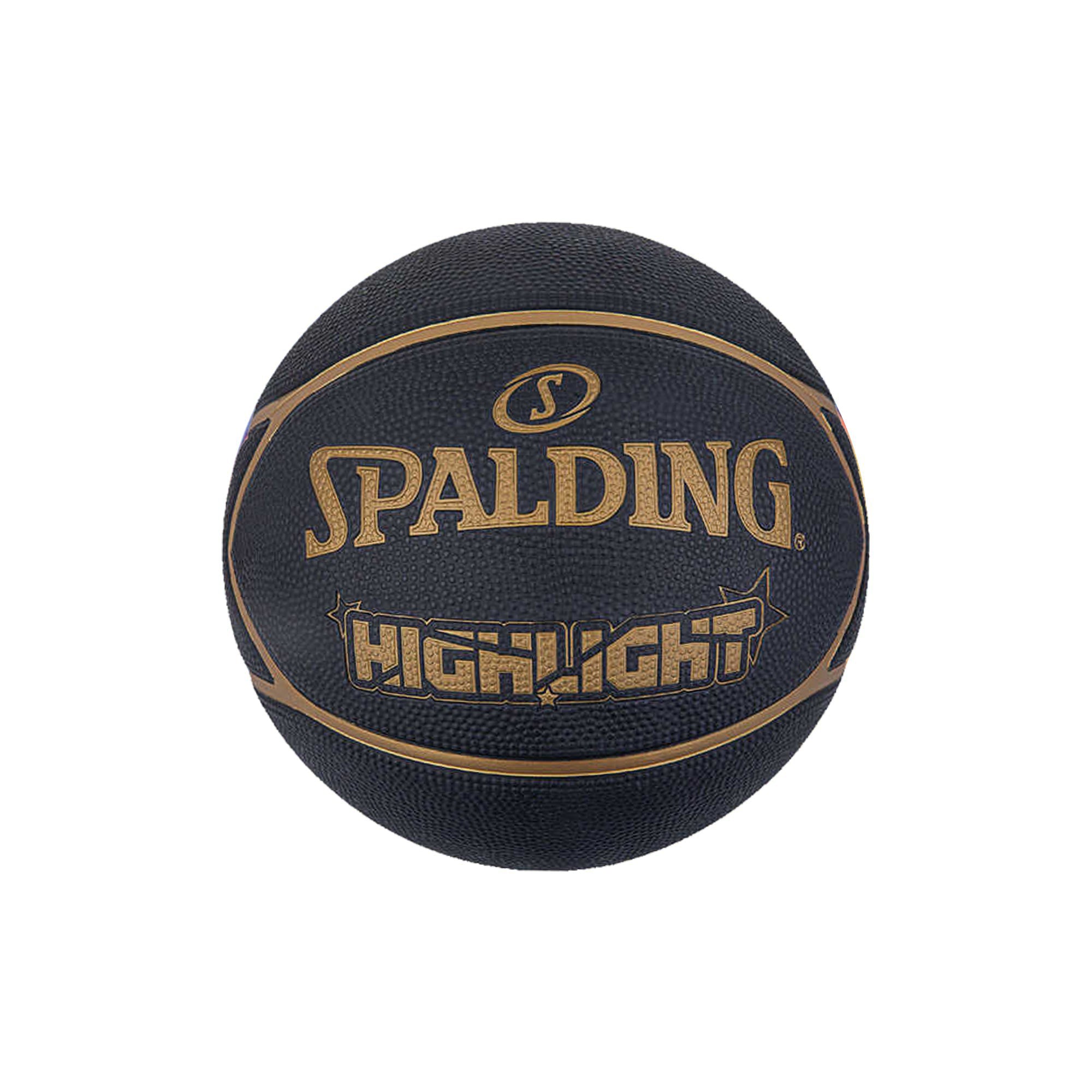 Spalding Basketbol Topu 2021 Highlight Black Gold Size:7 Rub (84355Z)