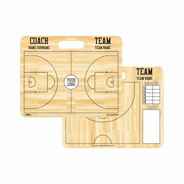 FIBA Amerikan Tipi Basketbol Taktik Tahtası - 29x24cm (Kişiye Özel)