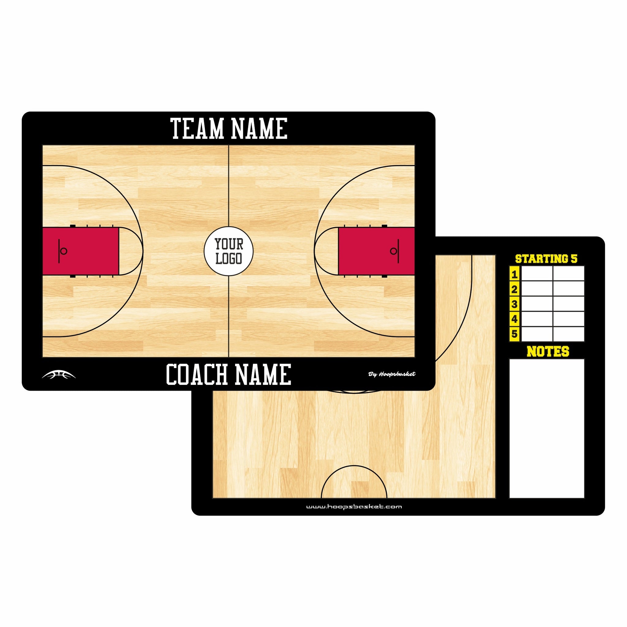 HIGH SCHOOL Klasik Model Basketbol Taktik tahtası - 40x27cm (Kişiye Özel)