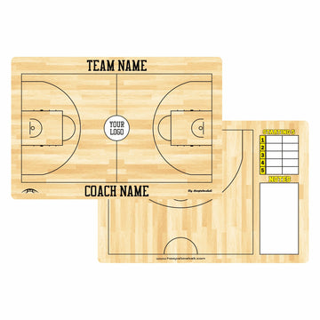 FIBA Klasik Model Basketbol Taktik tahtası - 40x27cm (Kişiye Özel)