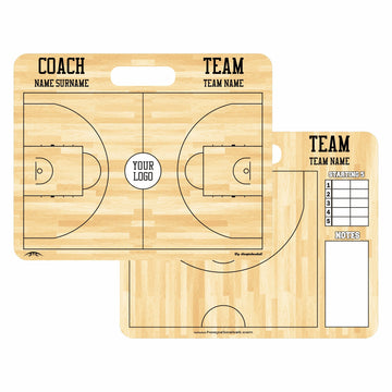 FIBA Amerikan Tipi Basketbol Taktik Tahtası - 40x32cm (Kişiye Özel)