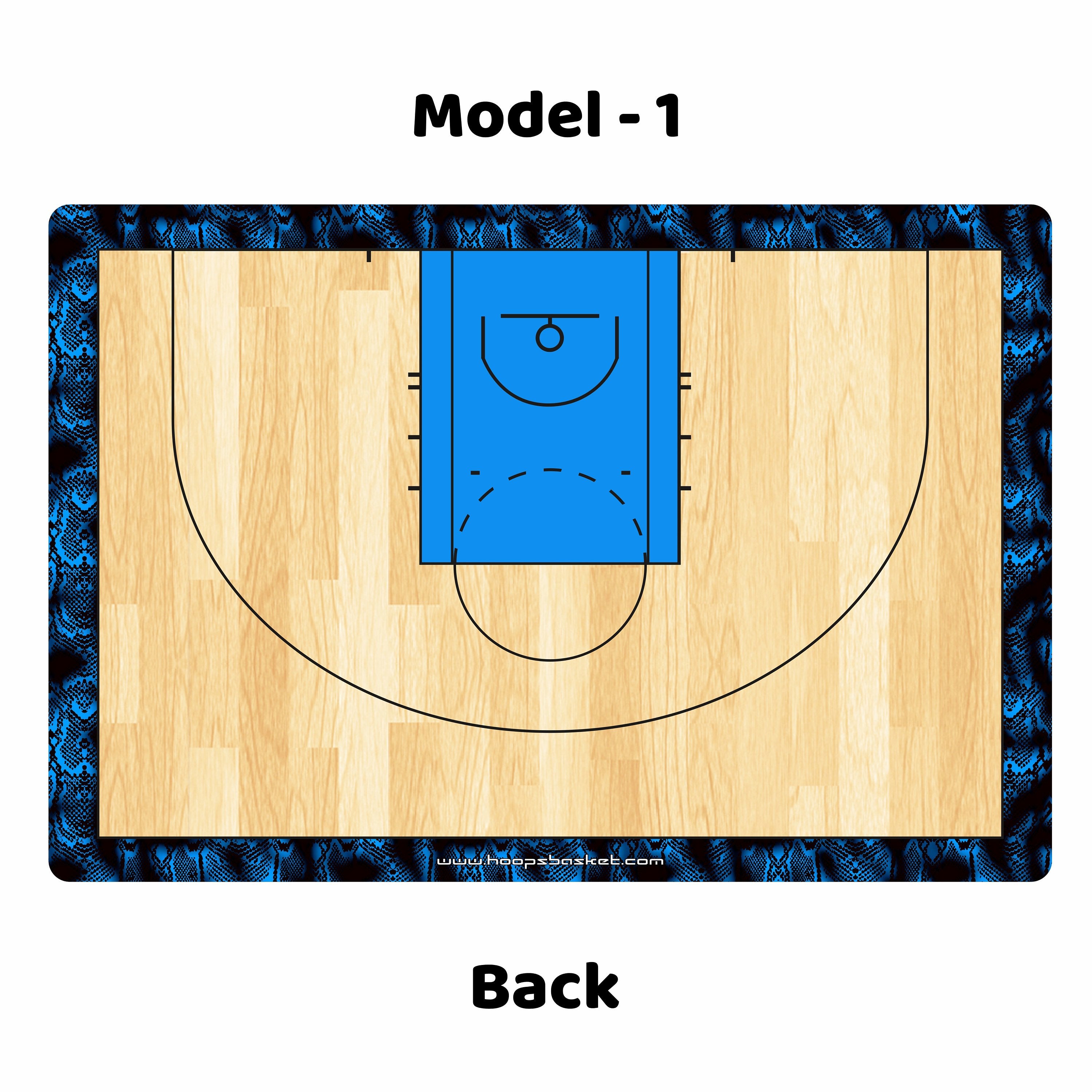 NBA Klasik Model Basketbol Taktik Tahtası - 40x27cm (Kişiye Özel) V2