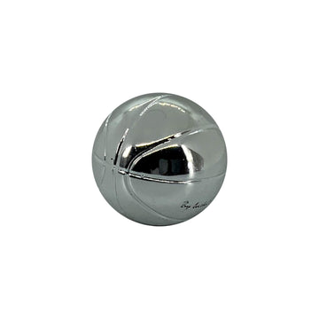 Gümüş Basketbol Top - 6 cm (Masaüstü Süsü)